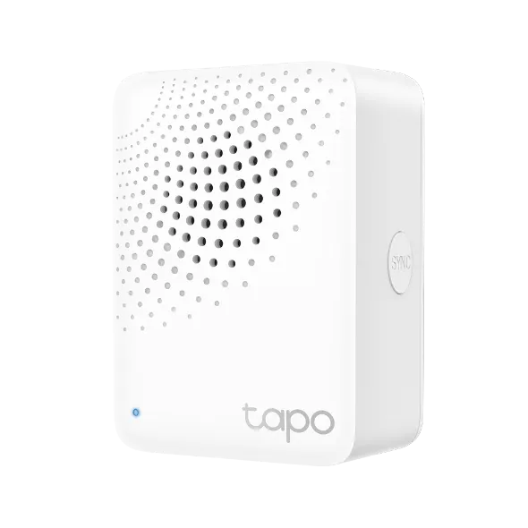 Overview_normal_20250115023035g Tapo Smart Hub with Built-in Chime, REQUIRES 2.4GHz Wi-Fi, Reliable Long-Range Connections with Tapo Sensors, Sub-1G Low-Power Wireless protocol, Connect up to 64 smart devices (H100)