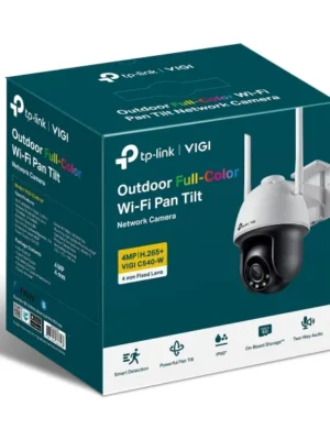 VIGI Cámara de red con giro e inclinación Wi-Fi a todo color para exteriores de 4 MP
