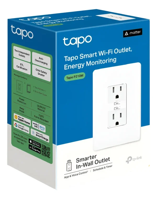 Enchufe Smart Tp.link Tomacorriente De Pared Tapo P210m